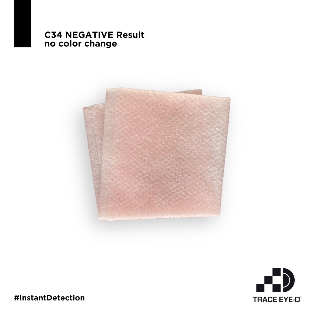Representative negative C34 wipe result