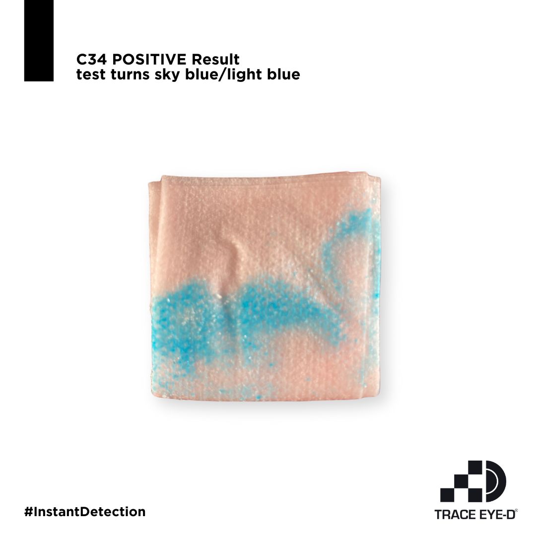 Representative positive C34 wipe result