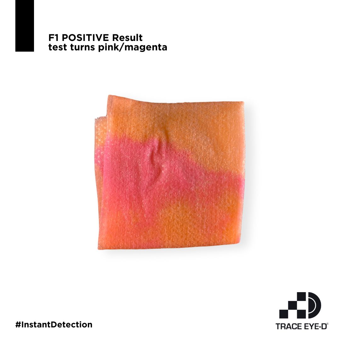 Representative positive F1 wipe result